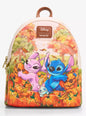 Loungefly Disney Stitch & Angel Pumpkin Patch Mini Backpack HT/BL