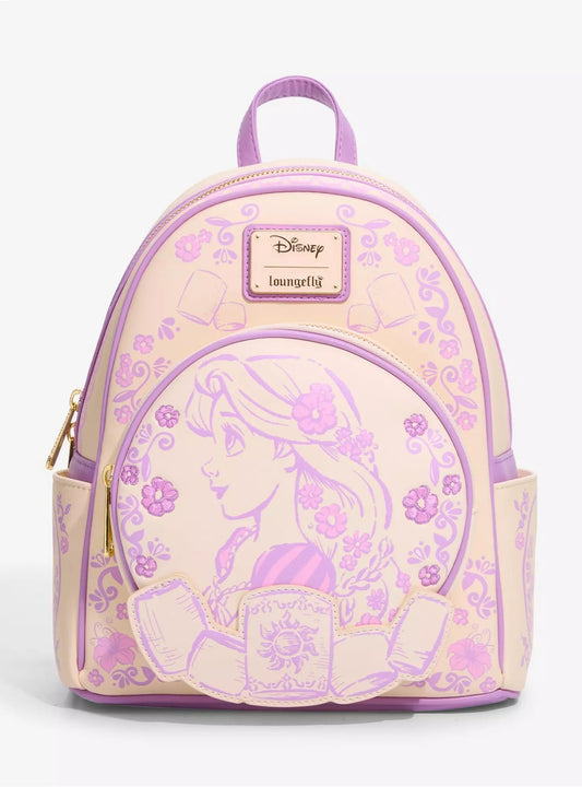 Loungefly Disney Tangled Rapunzel Sketched Mini Backpack HT/BL