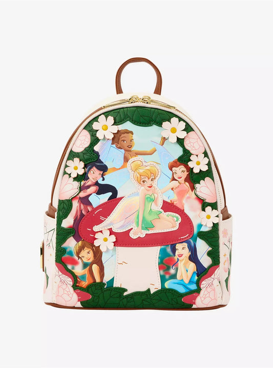 Loungefly Disney Fairies Floral Mini Backpack HT/BL