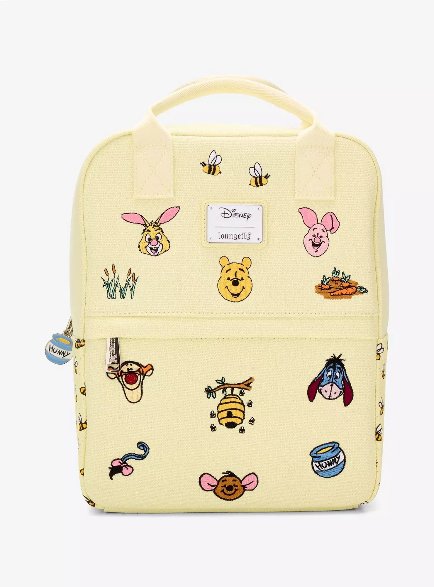 Loungefly Disney Winnie the Pooh Embroidered Characters Canvas Mini Backpack HT/BL