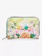 Loungefly Disney Peter Pan Tinker Bell Flowers Mini Zipper Wallet HT/BL