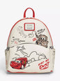 Loungefly Disney Pixar Cars Lightning McQueen & Mater Doodles Mini Backpack HT/BL