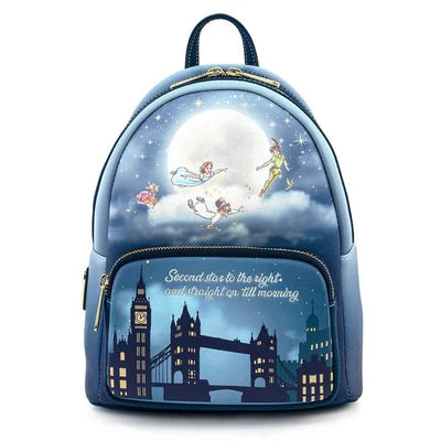 Loungefly Disney Peter Pan Tinker Bell Darling Kids London Bridge Moon Backpack Az/eb