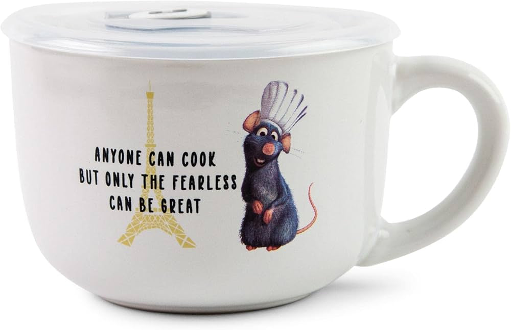 Tasse à soupe en céramique Ratatouille 24z avec couvercle ventilé Ma boutique