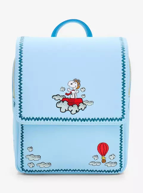 Loungefly Peanuts Snoopy and The Red Baron Mini Backpack HT/BL