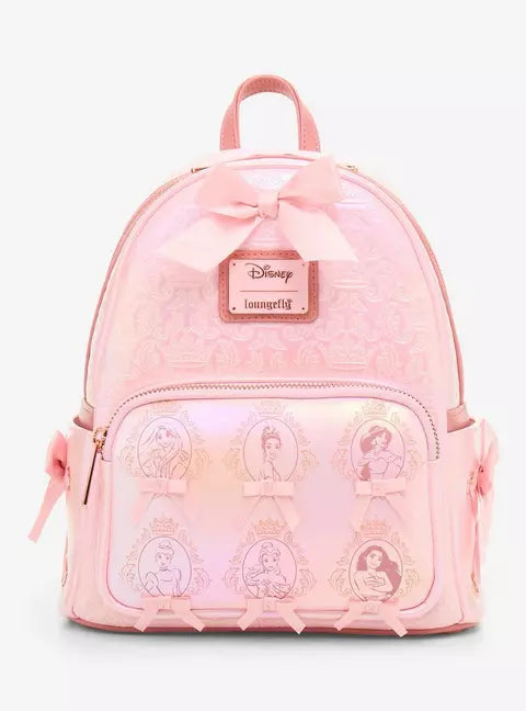 Loungefly Disney Princess Cameo Pink Portraits Tonal Mini Backpack HT/BL