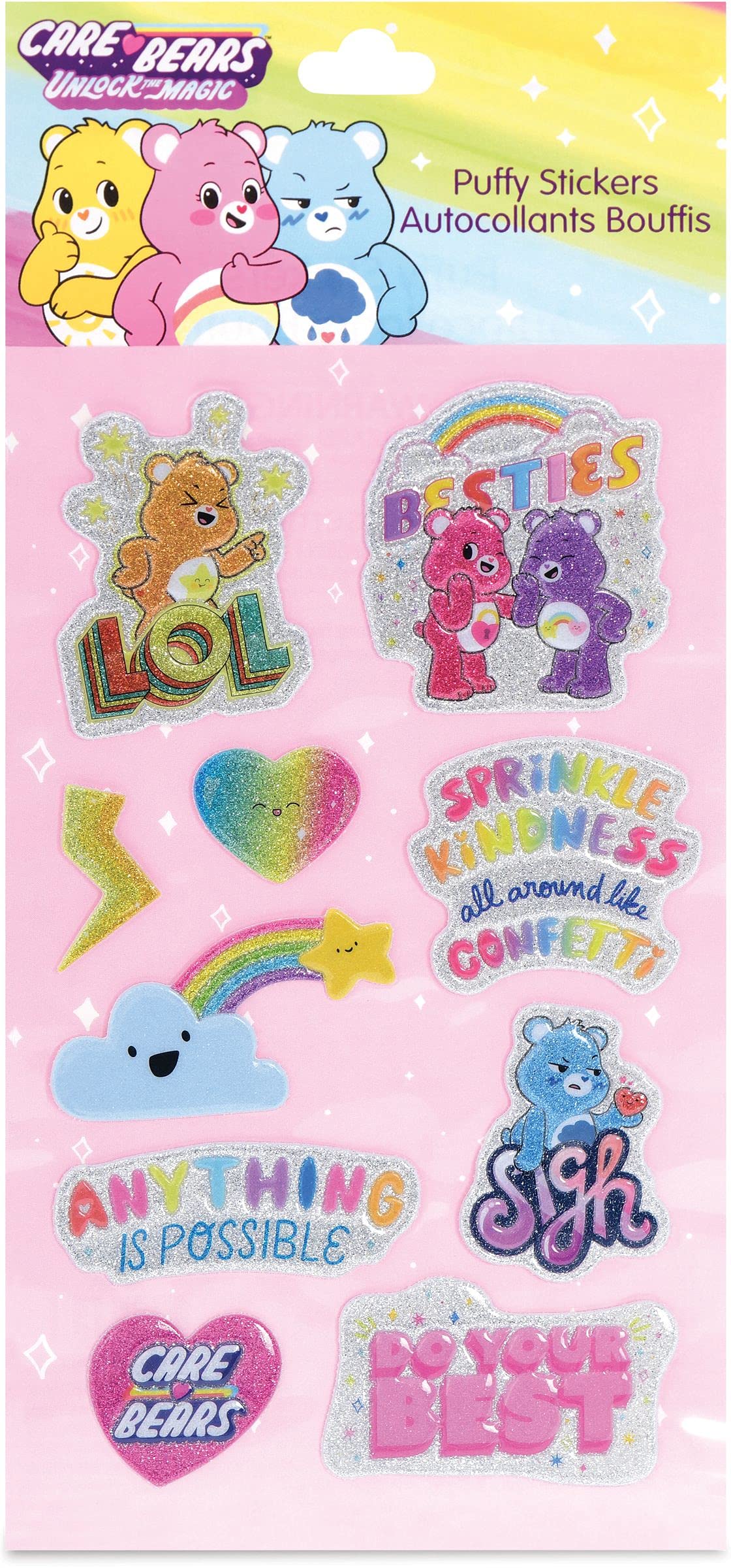 CARE BEARS PUFFY STICKERS