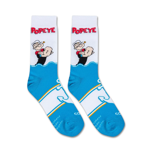 Cool Socks - Mens Crew - Popeye the Sailor Man