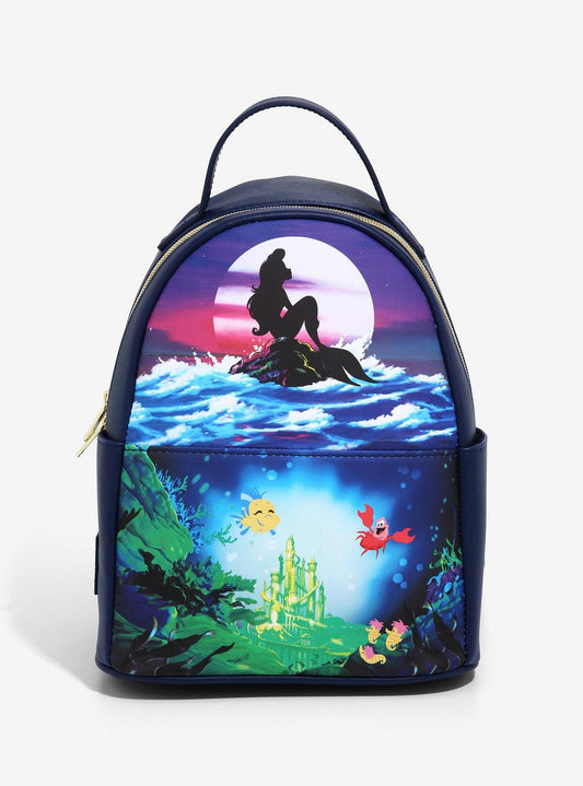 Loungefly Disney The Little Mermaid Silhouette Mini Backpack HT/BL