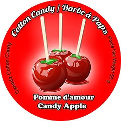 barbe a papa pomme d'amour