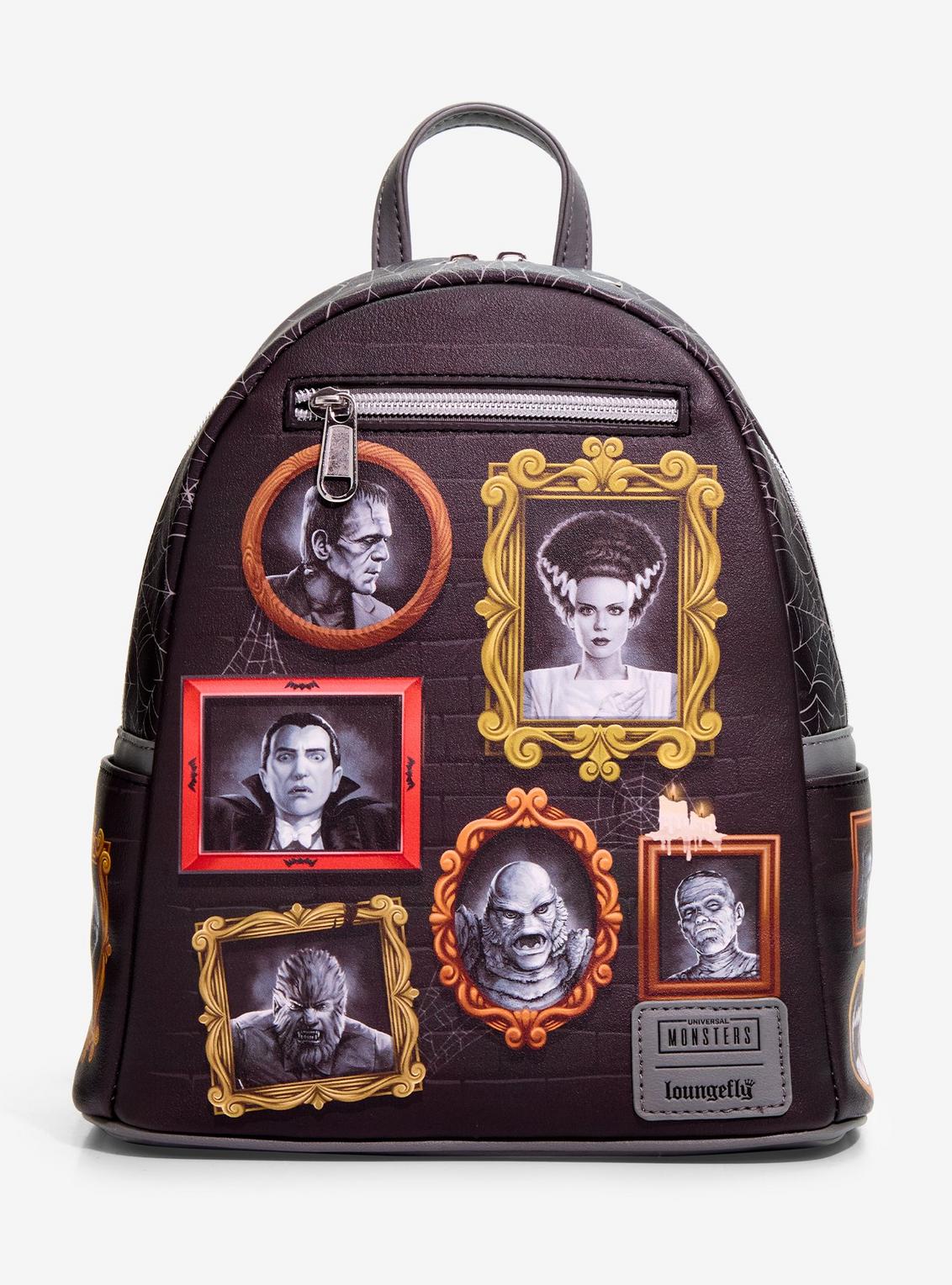 Loungefly Universal Monsters Frames Mini Backpack HT/BL