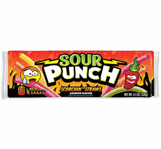Sour punch scorchin straws