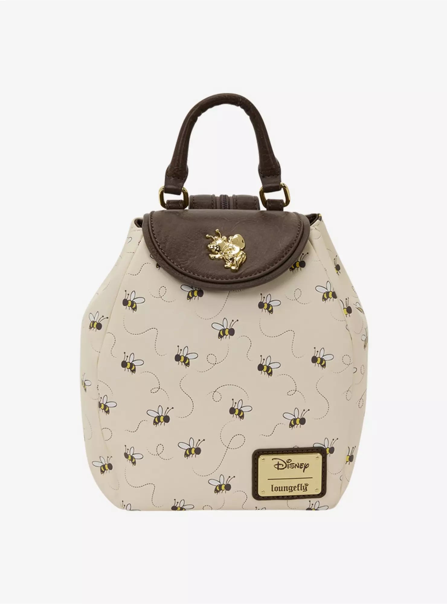 Loungefly Disney Winnie the Pooh Bees Allover Print Micro Mini Backpack HT/BL