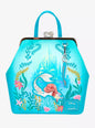 Loungefly Disney The Little Mermaid Ariel Floral Kisslock Mini Backpack HT/BL