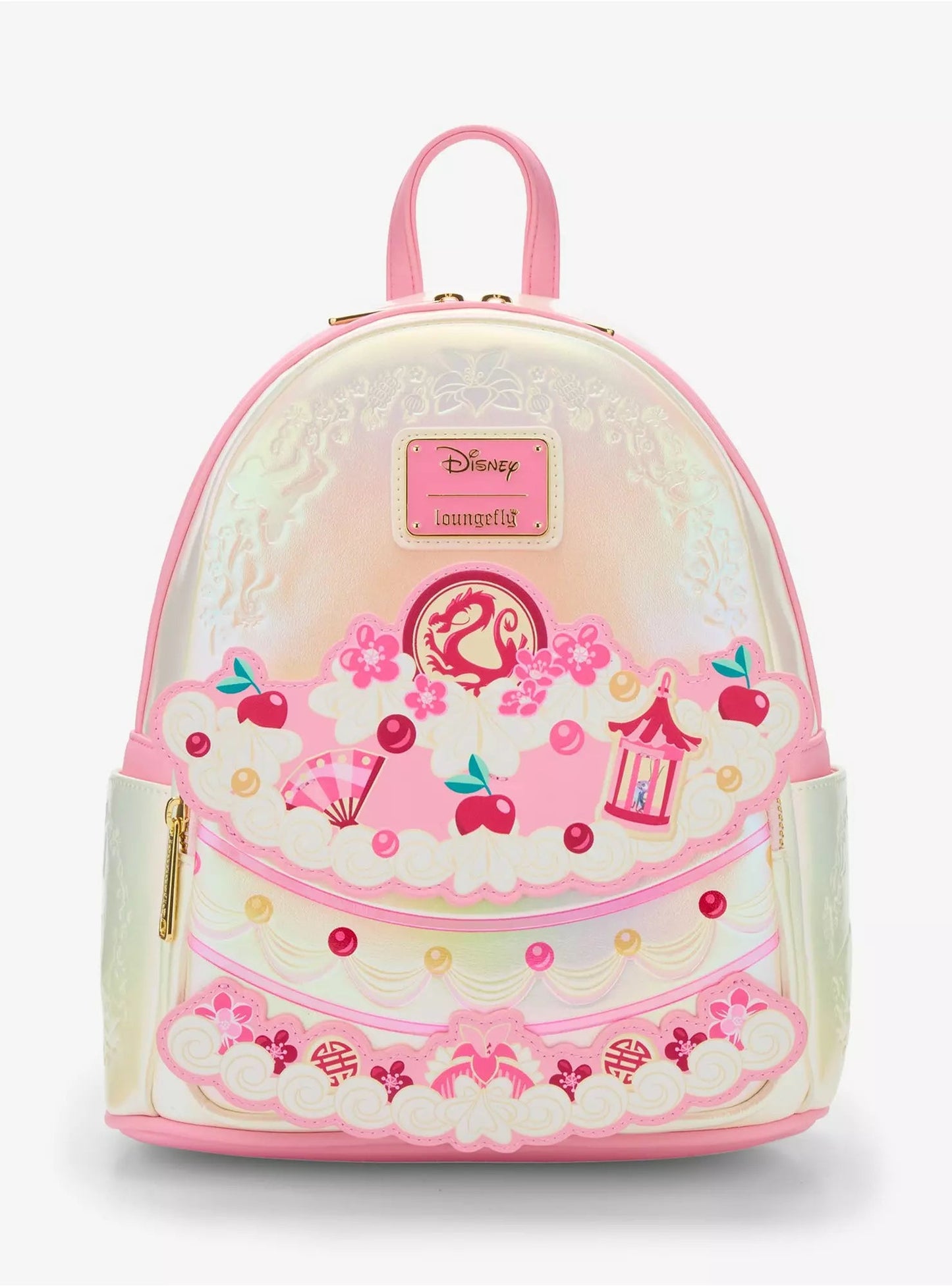 Loungefly Disney Mulan Cake Iridescent Mini Backpack HT/BL