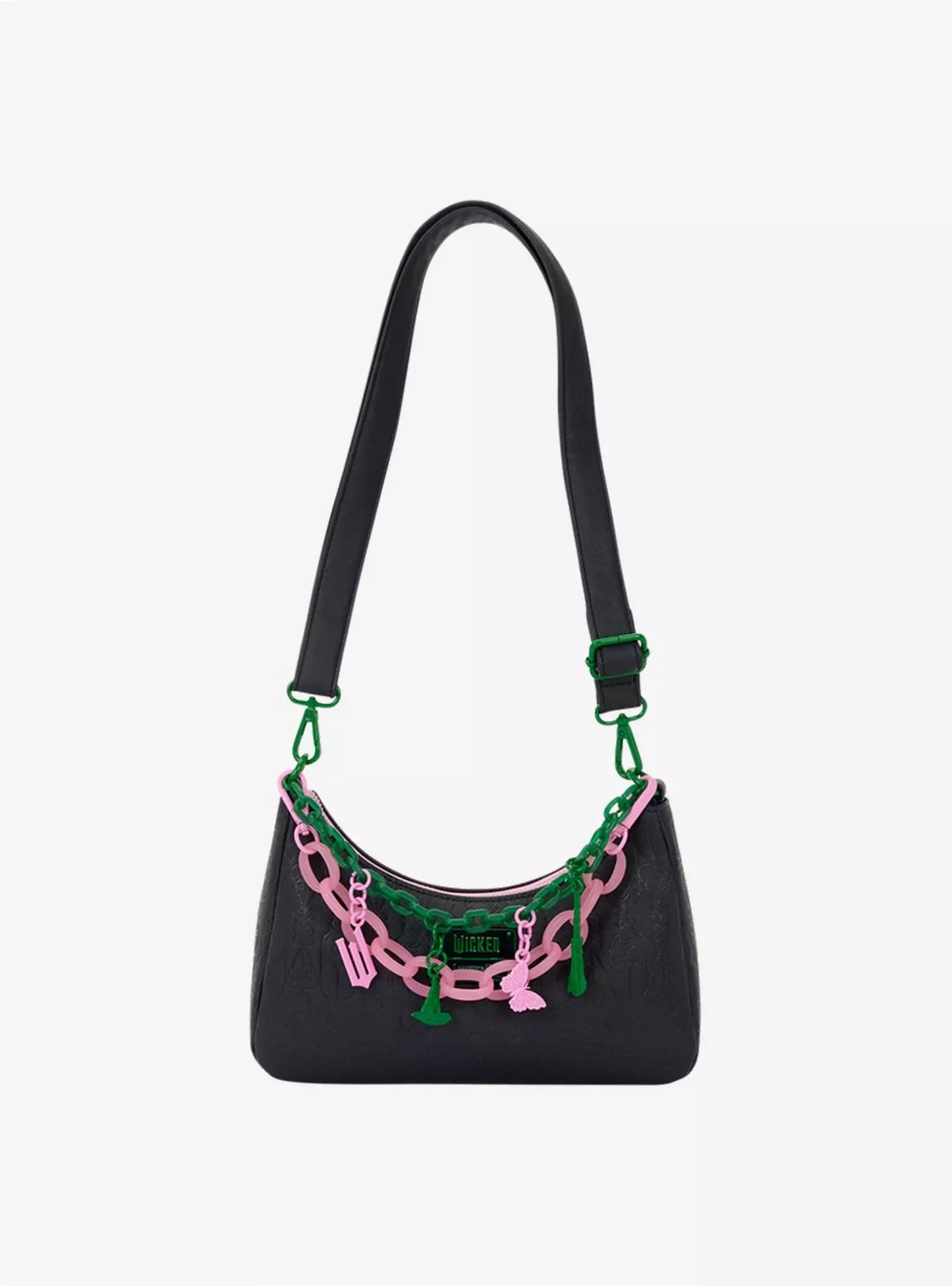 Loungefly Wicked: For Good Glinda & Elphaba Chain Charm Shoulder Bag HT/BL