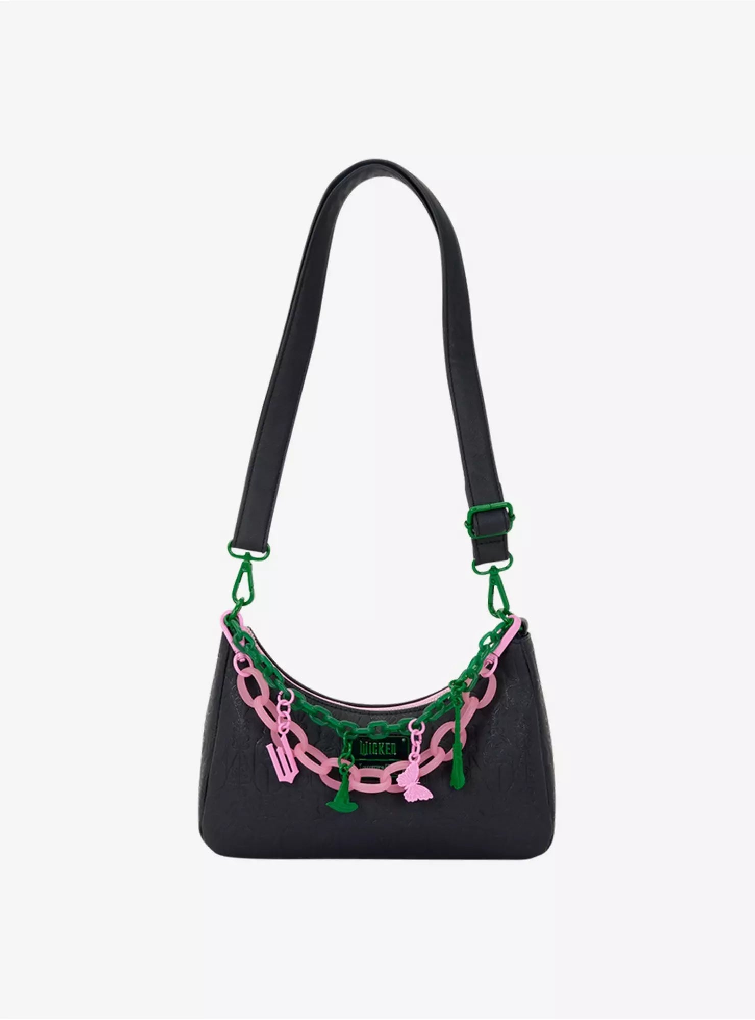 Loungefly Wicked: For Good Glinda & Elphaba Chain Charm Shoulder Bag HT/BL