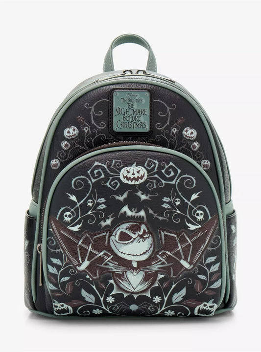 Loungefly Disney The Nightmare Before Christmas Jack Skellington Pumpkin King Mini Backpack HT/BL