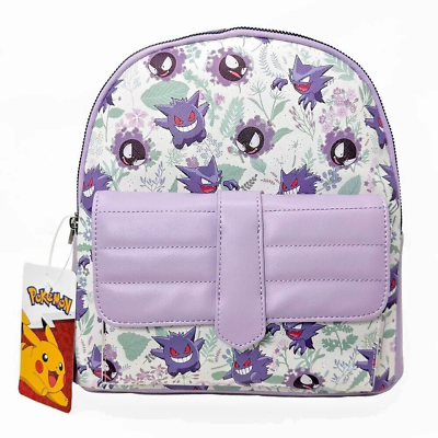 POKEMON -Gengar AOP Mini Backpack - White/Purple