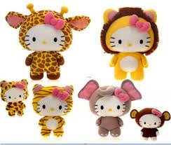 HELLO KITTY ANIMAL DISGUISE - 6IN 4 ASST