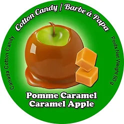 barbe a papa pomme caramel