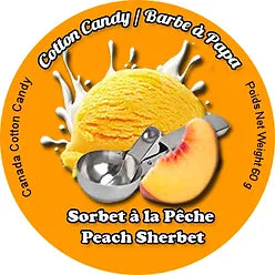 barbe a papa sorbet a la peche
