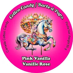 barbe a papa vanille rose