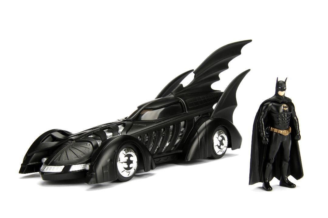 Jada 1/24 "Batman Forever" Batmobile w/ Batman Figure - 1995 HPD