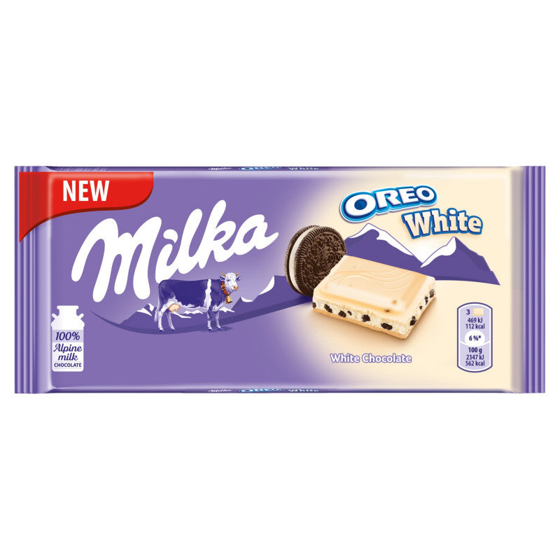 Milka Oreo White 100g 22ct (Europe) Confiserie et cie