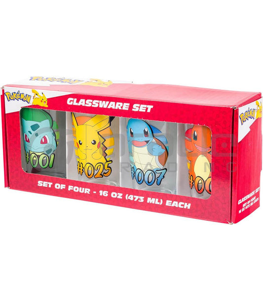 Pokémon 4pc Pint Glass Set