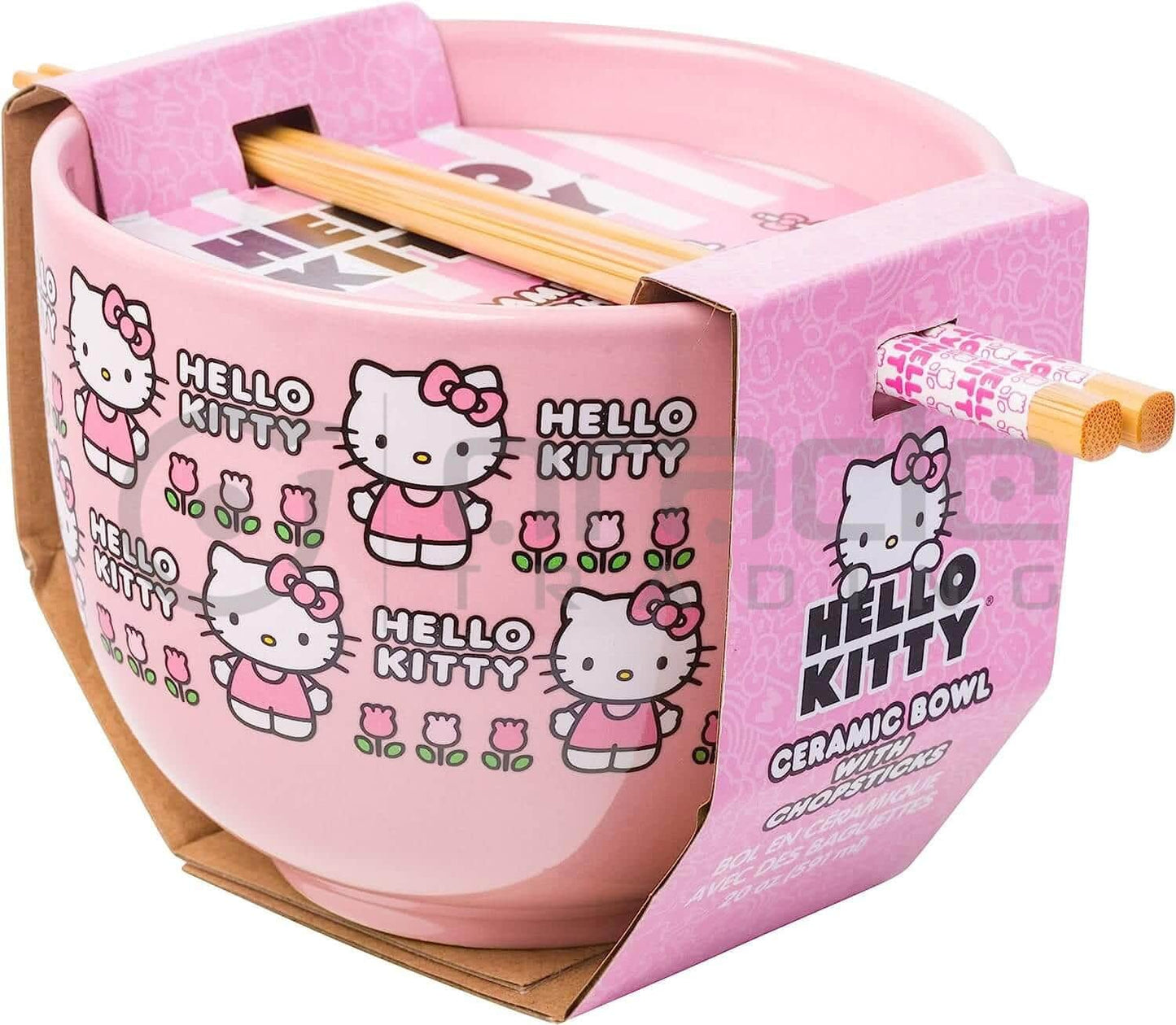 Hello Kitty Ramen Bowl & Chopsticks – Pink Flowers Confiserie et cie