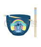 Lilo & Stitch Ramen Bowl & Chopsticks – Pineapple Rainbow Silver Buffalo