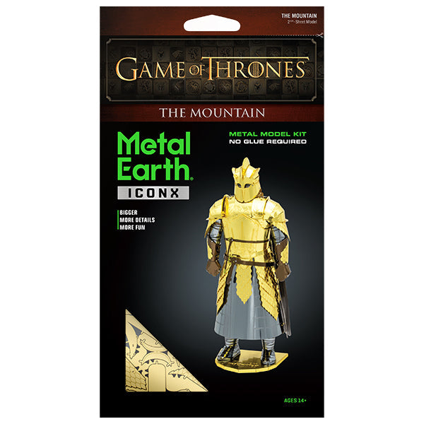 Metal earth Iconx GoT, The Mountain , 2.25feu. Confiserie et cie