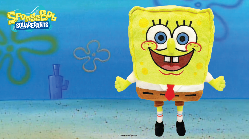 SPONGE BOB MEDIUM PLUSH - SPONGE BOB-SMILE