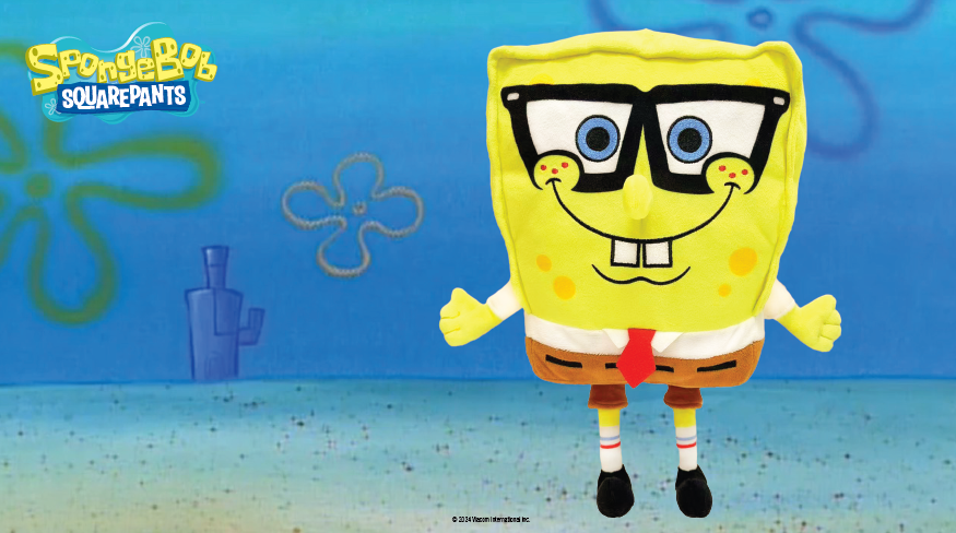 SPONGE BOB MEDIUM PLUSH - SPONGE BOB - GLASSES Confiserie et cie