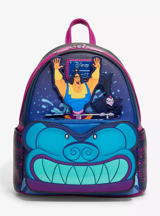 Loungefly Disney The Emperor's New Groove Kronk & Yzma Coaster Mini Backpack HT/BL
