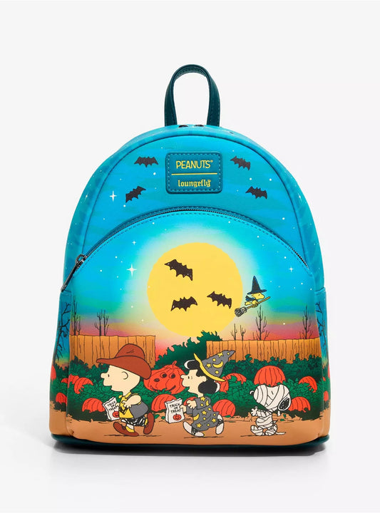 Loungefly Peanuts Group Trick-Or-Treat Mini Backpack HT/BL