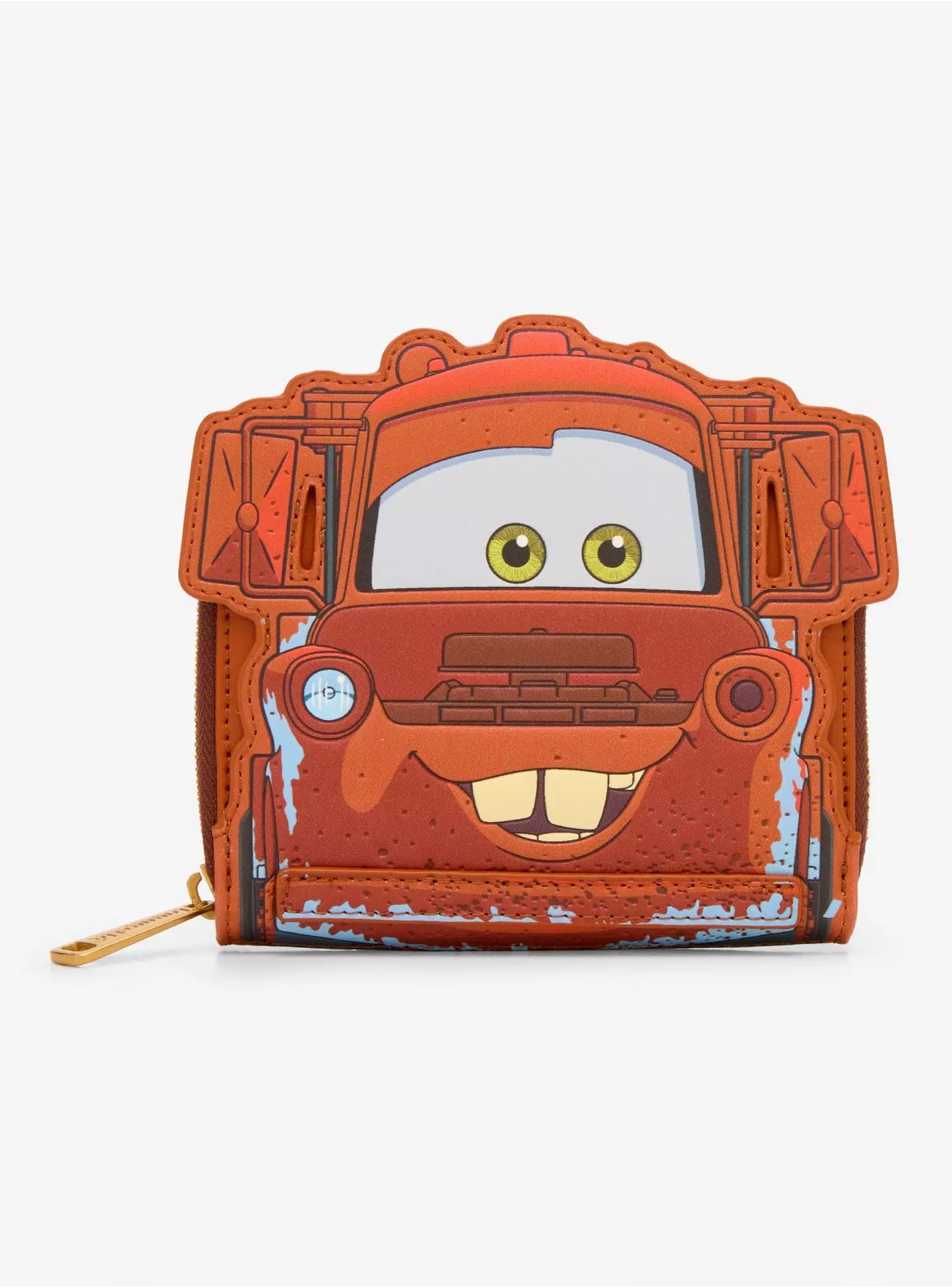 Loungefly Disney Pixar Cars Figural Mater Glow-in-the-Dark Accordion Wallet HT/BL