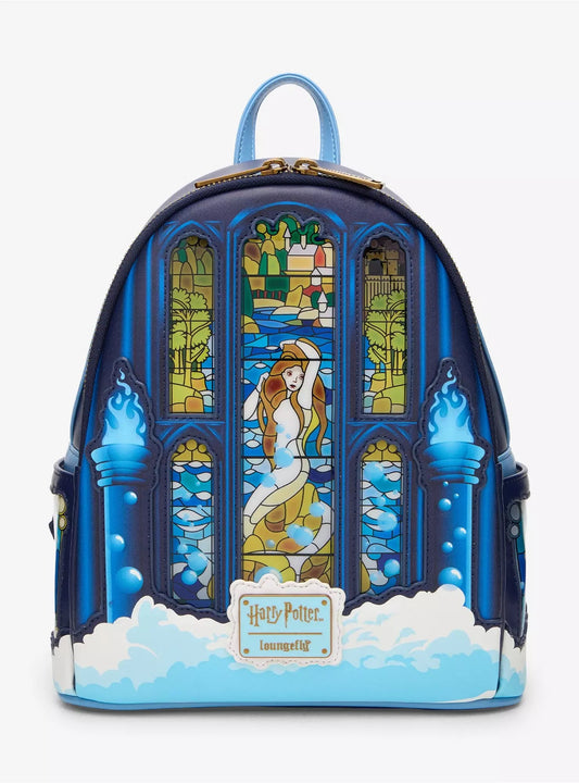 Loungefly Harry Potter Mermaid Stained Glass Window Figural Mini Backpack HT/BL