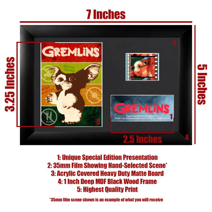 Gremlins (Gizmo) Minicell FilmCells Framed Desktop Presentation