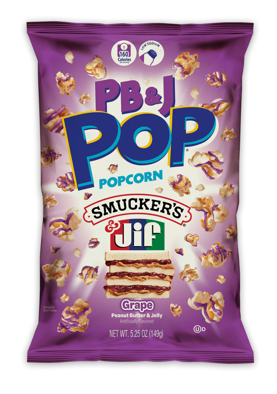 Candy Pop Peanut Butter & Jelly Grape Popcorn 149g