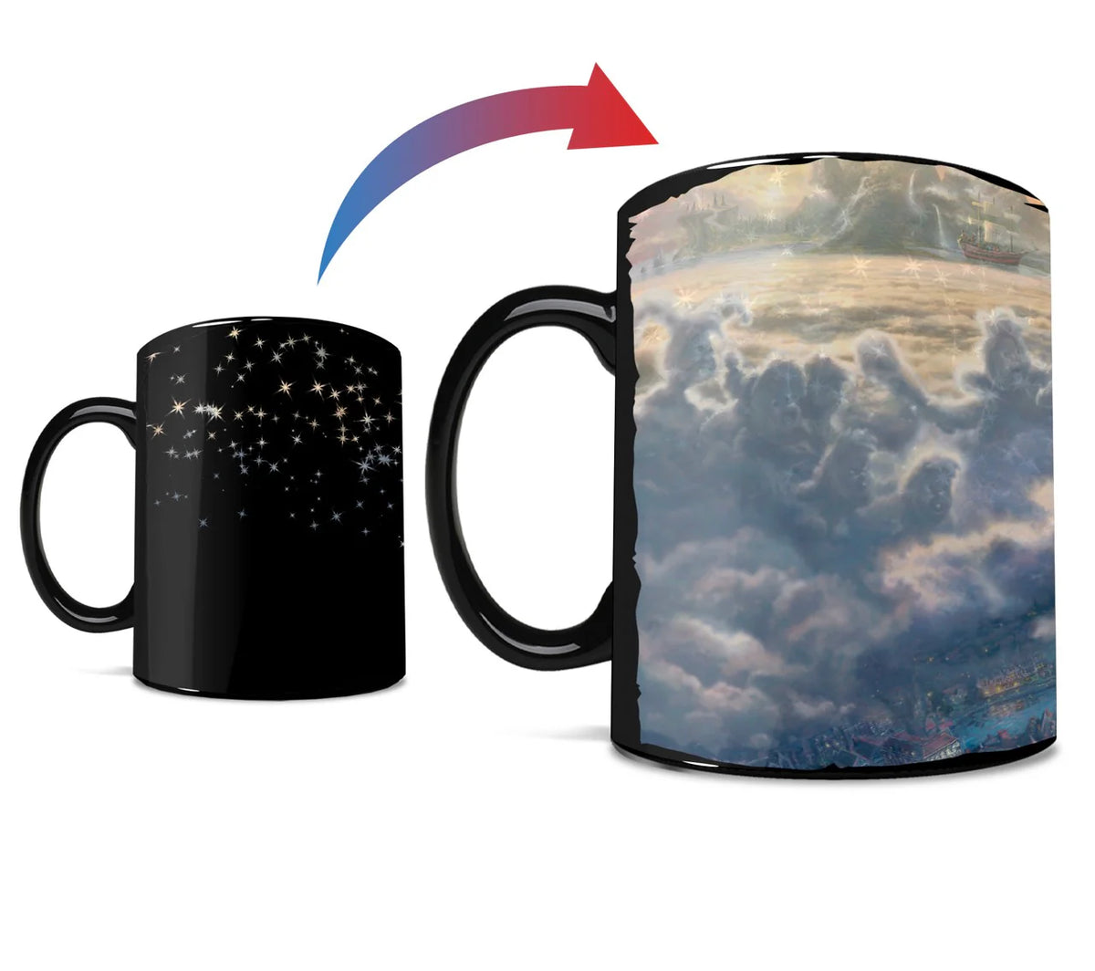 Disney (Tinker Bell and Peter Pan Fly to Never Land) Morphing Mugs® Heat-Sensitive Clue Mug