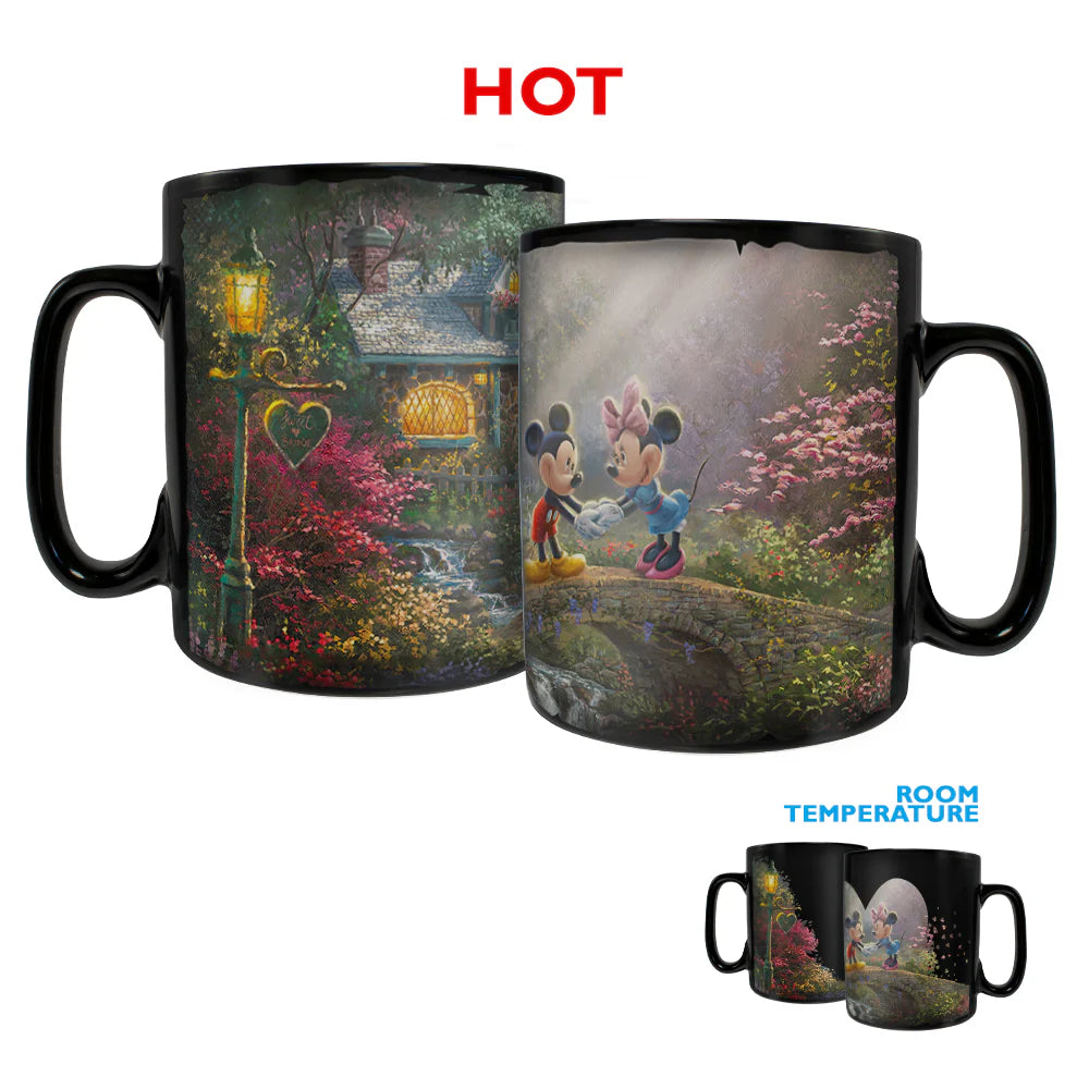 Disney (Mickey and Minnie Mouse - Sweetheart Bridge) Morphing Mugs® Heat-Sensitive Clue Mug