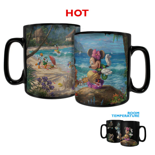 Disney (Mickey and Minnie Mouse in Hawaii) Morphing Mugs® Heat-Sensitive Clue Mug