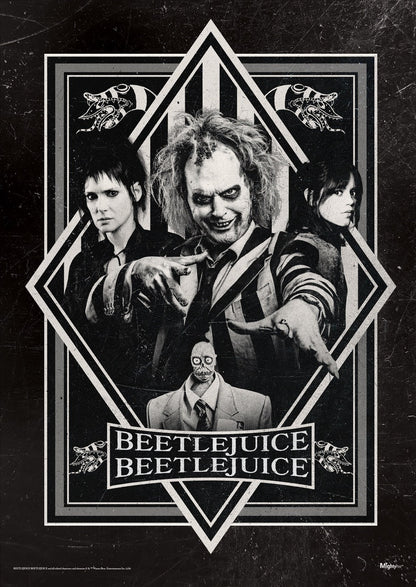 Beetlejuice Beetlejuice (Black and White) MightyPrint™ Wall Art