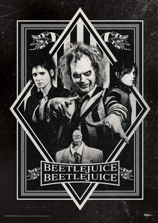 Beetlejuice Beetlejuice (Black and White) MightyPrint™ Wall Art