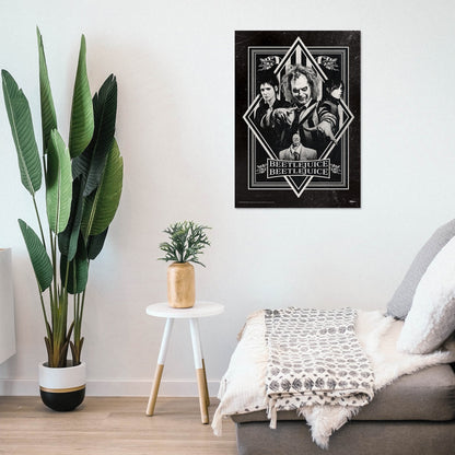 Beetlejuice Beetlejuice (Black and White) MightyPrint™ Wall Art