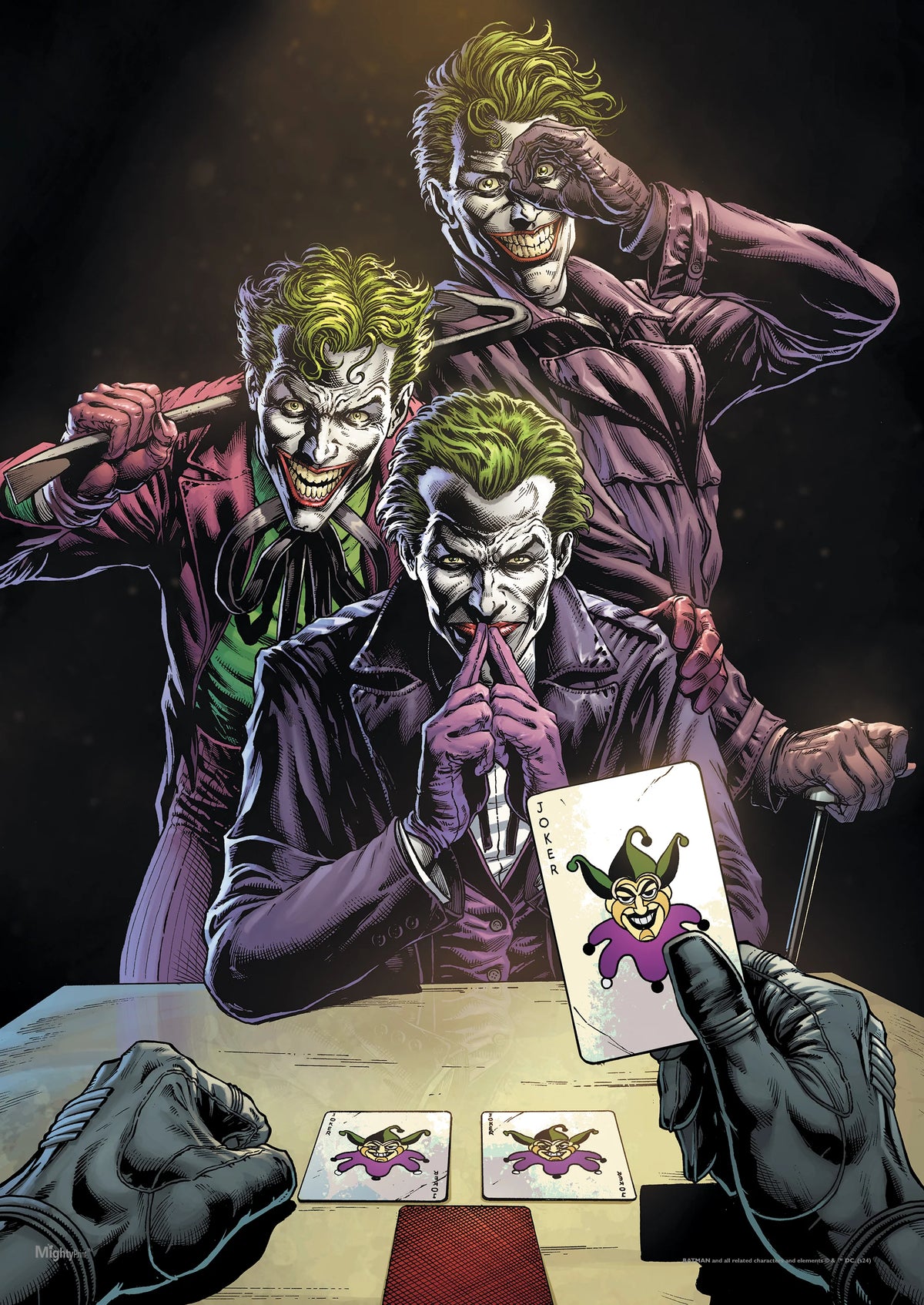 DC Comics (Batman: Three Jokers Comic Book Cover Art) MightyPrint™ Wall Art