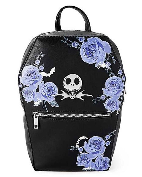 sac jack noir fleur bleu