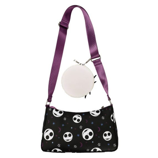 The Nightmare Before Christmas Jack Collage Purse with Coin Pouch